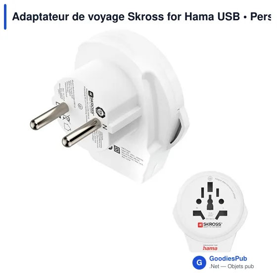 Adaptateur de voyage Skross for Hama USB - Image 2