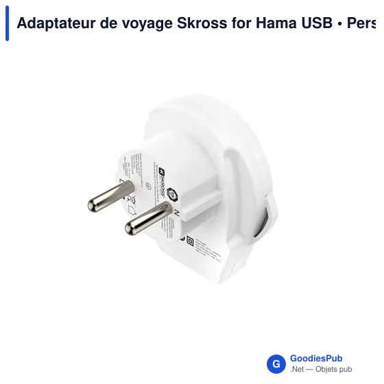 Adaptateur de voyage Skross for Hama USB - Image 3
