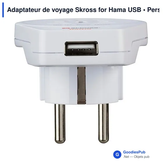 Adaptateur de voyage Skross for Hama USB - Image 5