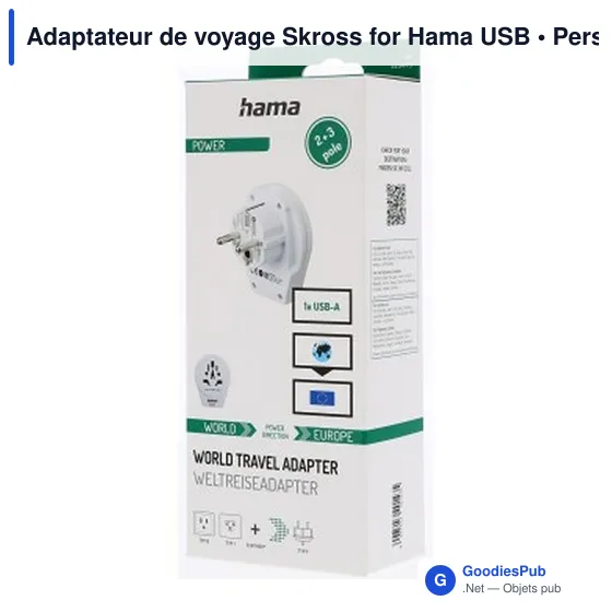 Adaptateur de voyage Skross for Hama USB - Image 6