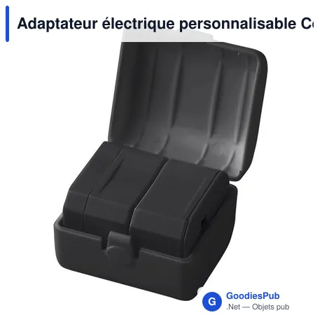 Adaptateur électrique personnalisable Coby avec logo
