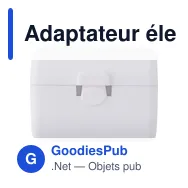 Adaptateur électrique personnalisable Coby avec logo - Miniature 4
