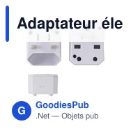 Adaptateur électrique personnalisable Coby avec logo - Miniature 5