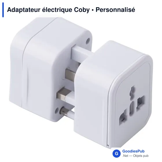 Adaptateur électrique personnalisable Coby avec logo - Image 6