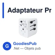 Adaptateur de Prises Personnalisable Wando avec Logo - Miniature 4