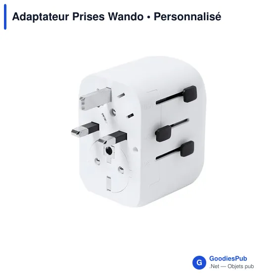 Adaptateur de Prises Personnalisable Wando avec Logo - Image 5