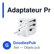 Adaptateur de Prises Personnalisable Wando avec Logo - Miniature 6