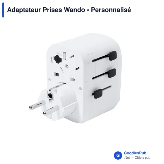 Adaptateur de Prises Personnalisable Wando avec Logo - Image 6