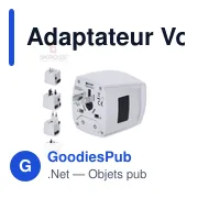Adaptateur Voyage Universel Skross MUV MICRO - Miniature 1