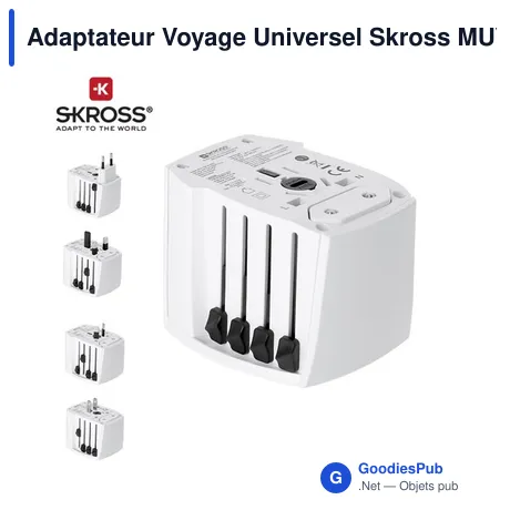 Adaptateur Voyage Universel Skross MUV USB 30W PD