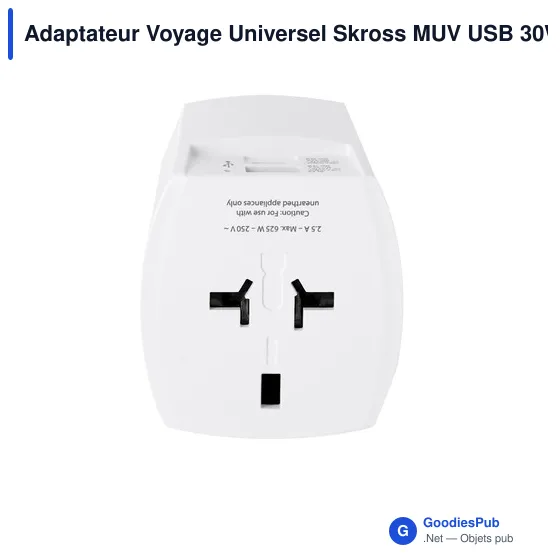 Adaptateur Voyage Universel Skross MUV USB 30W PD - Image 2