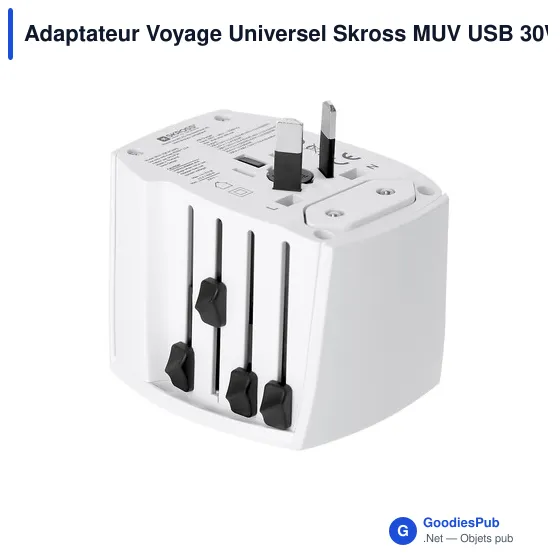 Adaptateur Voyage Universel Skross MUV USB 30W PD - Image 3