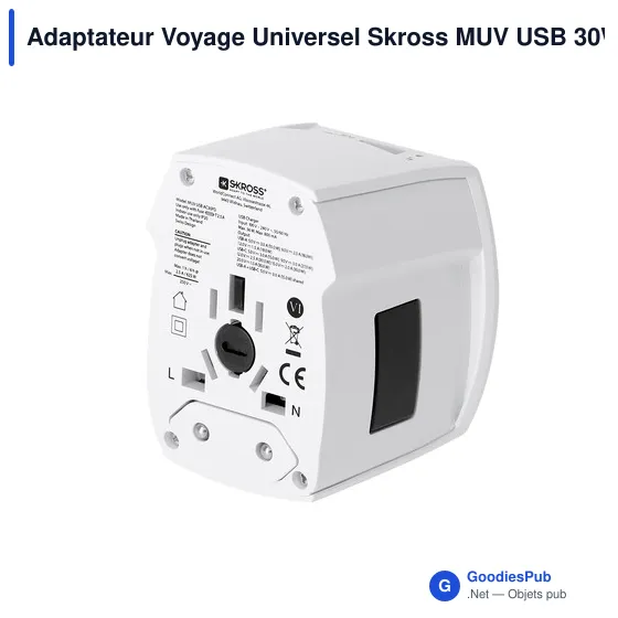 Adaptateur Voyage Universel Skross MUV USB 30W PD - Image 5