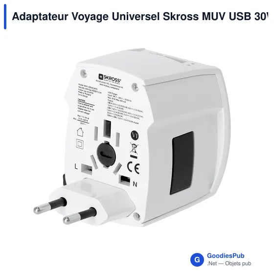 Adaptateur Voyage Universel Skross MUV USB 30W PD - Image 6