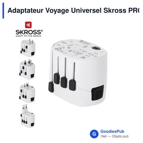 Adaptateur Voyage Universel Skross PRO 3-POLE