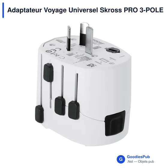 Adaptateur Voyage Universel Skross PRO 3-POLE - Image 3