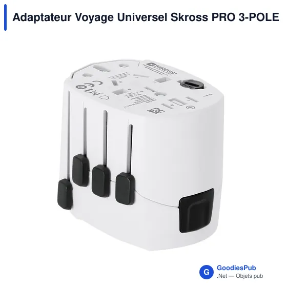 Adaptateur Voyage Universel Skross PRO 3-POLE - Image 4