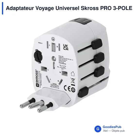 Adaptateur Voyage Universel Skross PRO 3-POLE - Image 5
