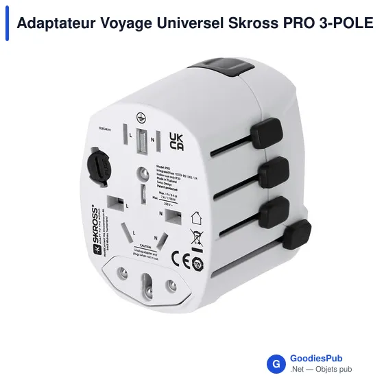Adaptateur Voyage Universel Skross PRO 3-POLE - Image 6