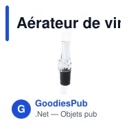 Aérateur de vin personnalisable avec logo - Aérateur Vin Crianz - Miniature 1
