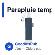 Parapluie tempête personnalisable AGUMBE avec logo - Miniature 11