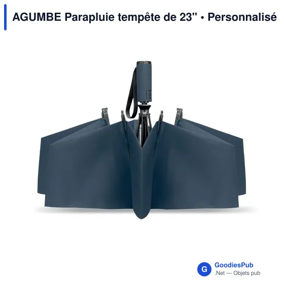 Parapluie tempête personnalisable AGUMBE avec logo - Image 12