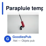 Parapluie tempête personnalisable AGUMBE avec logo - Miniature 5