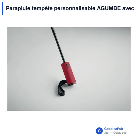 Parapluie tempête personnalisable AGUMBE avec logo - Image 5