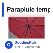 Parapluie tempête personnalisable AGUMBE avec logo - Miniature 6