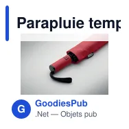 Parapluie tempête personnalisable AGUMBE avec logo - Miniature 9