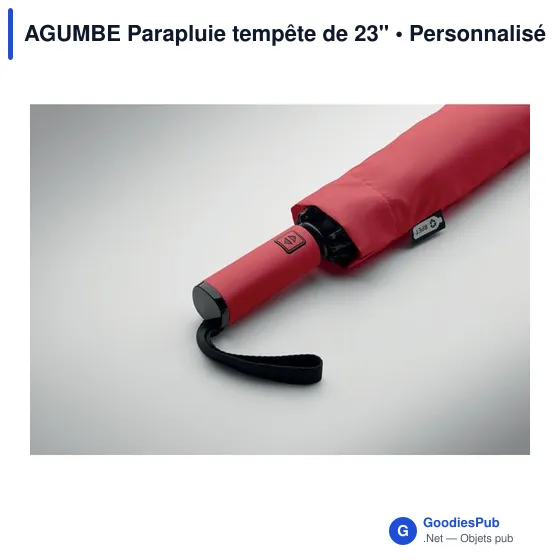 Parapluie tempête personnalisable AGUMBE avec logo - Image 9