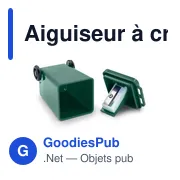 Aiguiseur à crayons personnalisable en forme de poubelle - Ciraavec logo - Miniature 2