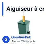 Aiguiseur à crayons personnalisable en forme de poubelle - Ciraavec logo - Miniature 3
