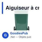 Aiguiseur à crayons personnalisable en forme de poubelle - Ciraavec logo - Miniature 4