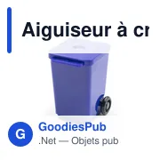 Aiguiseur à crayons personnalisable en forme de poubelle - Ciraavec logo - Miniature 7