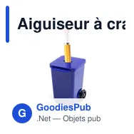 Aiguiseur à crayons personnalisable en forme de poubelle - Ciraavec logo - Miniature 9