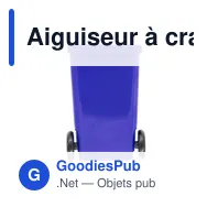 Aiguiseur à crayons personnalisable en forme de poubelle - Ciraavec logo - Miniature 10