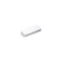 Variante Blanc - Aimant de réfrigérateur rectangulaire personnalisable avec logo - Noir ou blanc