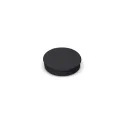 Variante Noir - Aimant de réfrigérateur rond personnalisable Ø 30 mm avec logo - Noir ou blanc