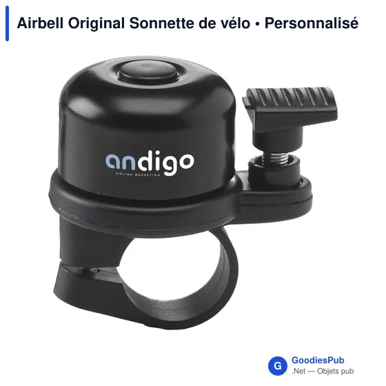 Sonnette de vélo personnalisable Airbell Original avec logo - Image 1
