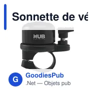 Sonnette de vélo personnalisable Airbell Original avec logo - Miniature 2