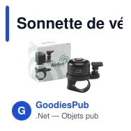 Sonnette de vélo personnalisable Airbell Original avec logo - Miniature 4