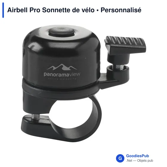Sonnette de vélo personnalisable Airbell Pro avec logo - Image 1