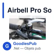 Sonnette de vélo personnalisable Airbell Pro avec logo - Miniature 4