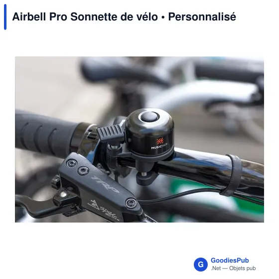 Sonnette de vélo personnalisable Airbell Pro avec logo - Image 4