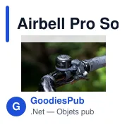 Sonnette de vélo personnalisable Airbell Pro avec logo - Miniature 5