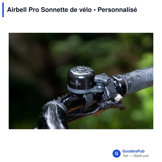 Sonnette de vélo personnalisable Airbell Pro avec logo - Image 5
