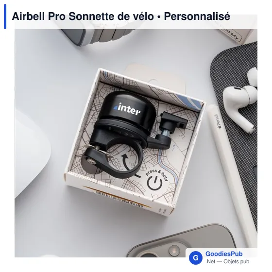 Sonnette de vélo personnalisable Airbell Pro avec logo - Image 7