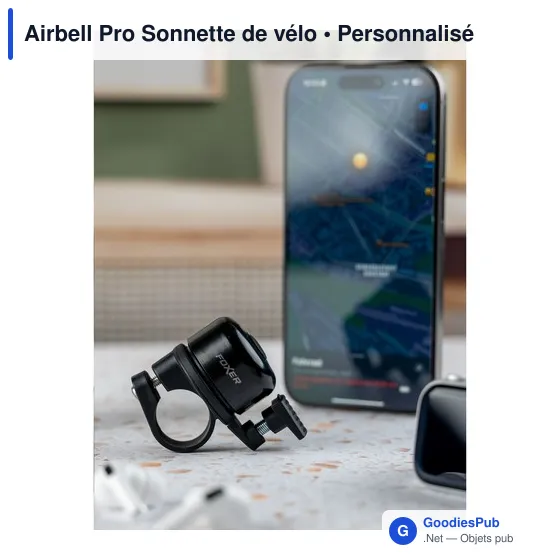 Sonnette de vélo personnalisable Airbell Pro avec logo - Image 8
