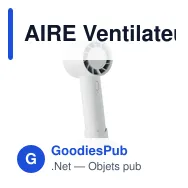 AIRE Ventilateur portable 2000 mAh - Miniature 1